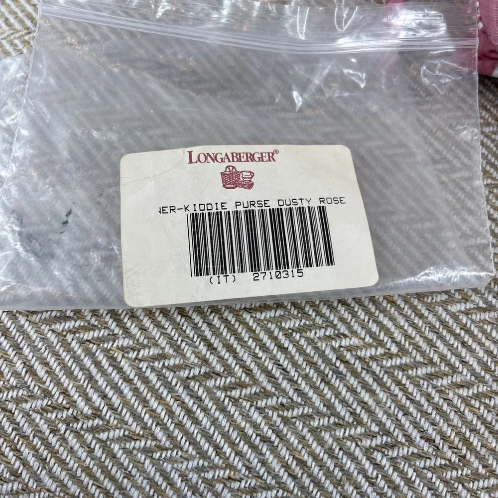 Longaberger Kiddie Combo Purse Dusty Rose Liner - 1998 - Picture 8 of 10